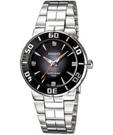 Casio, Women's Watch Fashion Collection Analog, Black Dial Silver Stainless Band, LTD-2000D-1AVDF